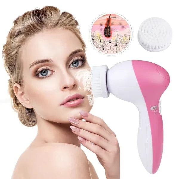 5-in-1 Waterproof Facial Cleansing Brush