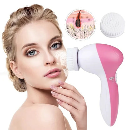 5-in-1 Waterproof Facial Cleansing Brush
