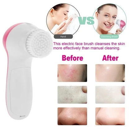 5-in-1 Waterproof Facial Cleansing Brush